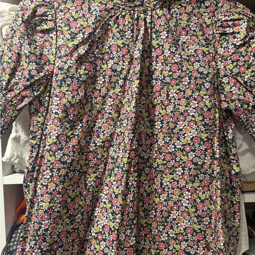J. Crew Multicolor Floral Blouse